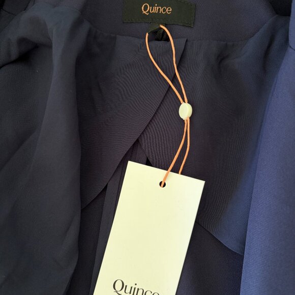 NWT Quince Navy Scuba Single Breasted Convertible Blazer - Picture 7 of 7